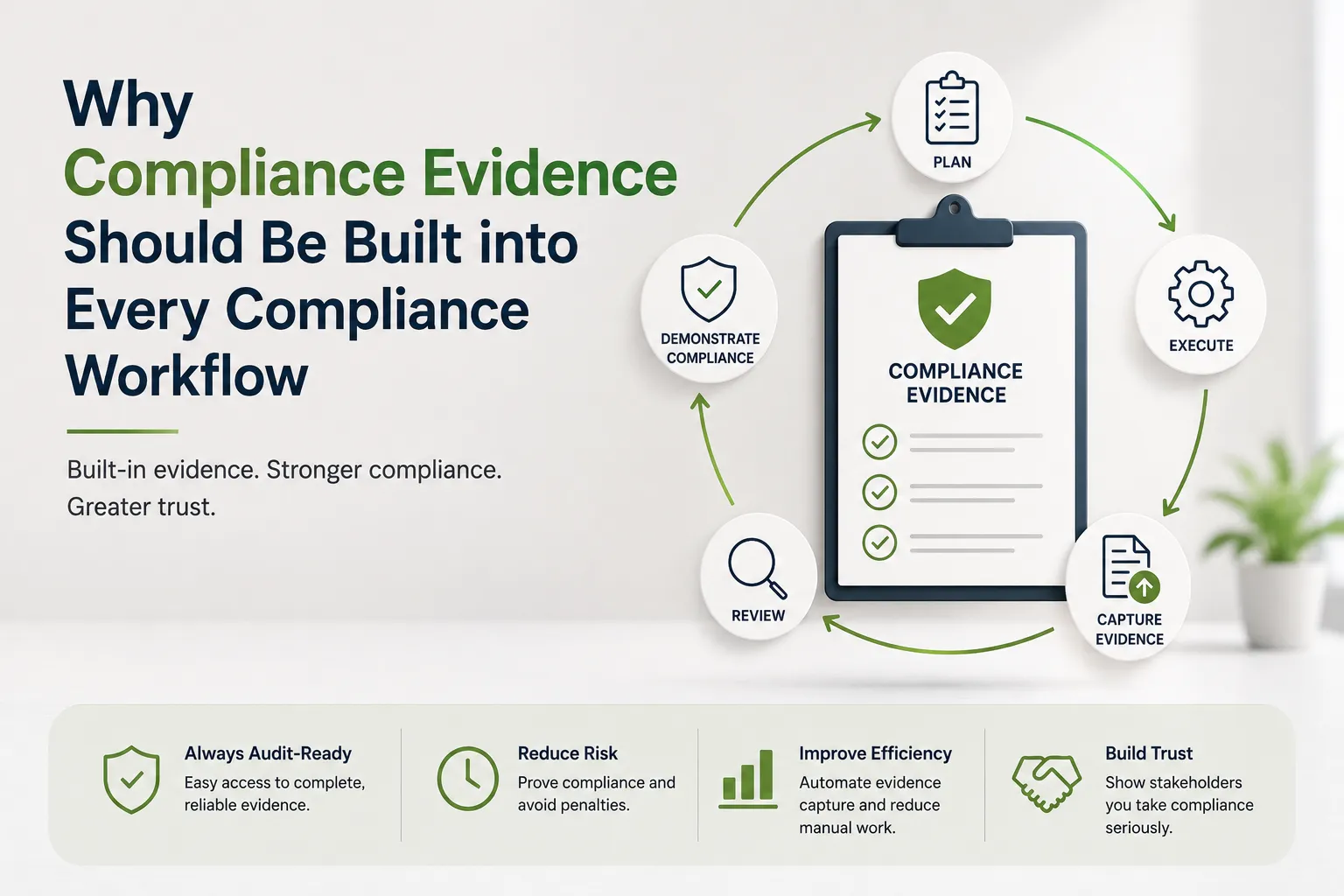Why Compliance Evidence Should Be Built into Every Compliance Workflow